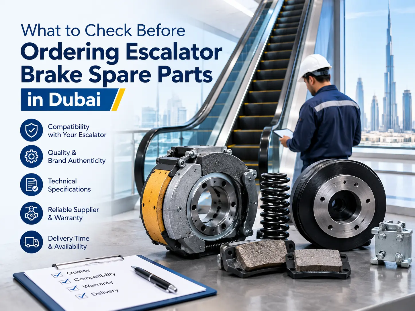 Escalator Brake Spare Parts in Dubai