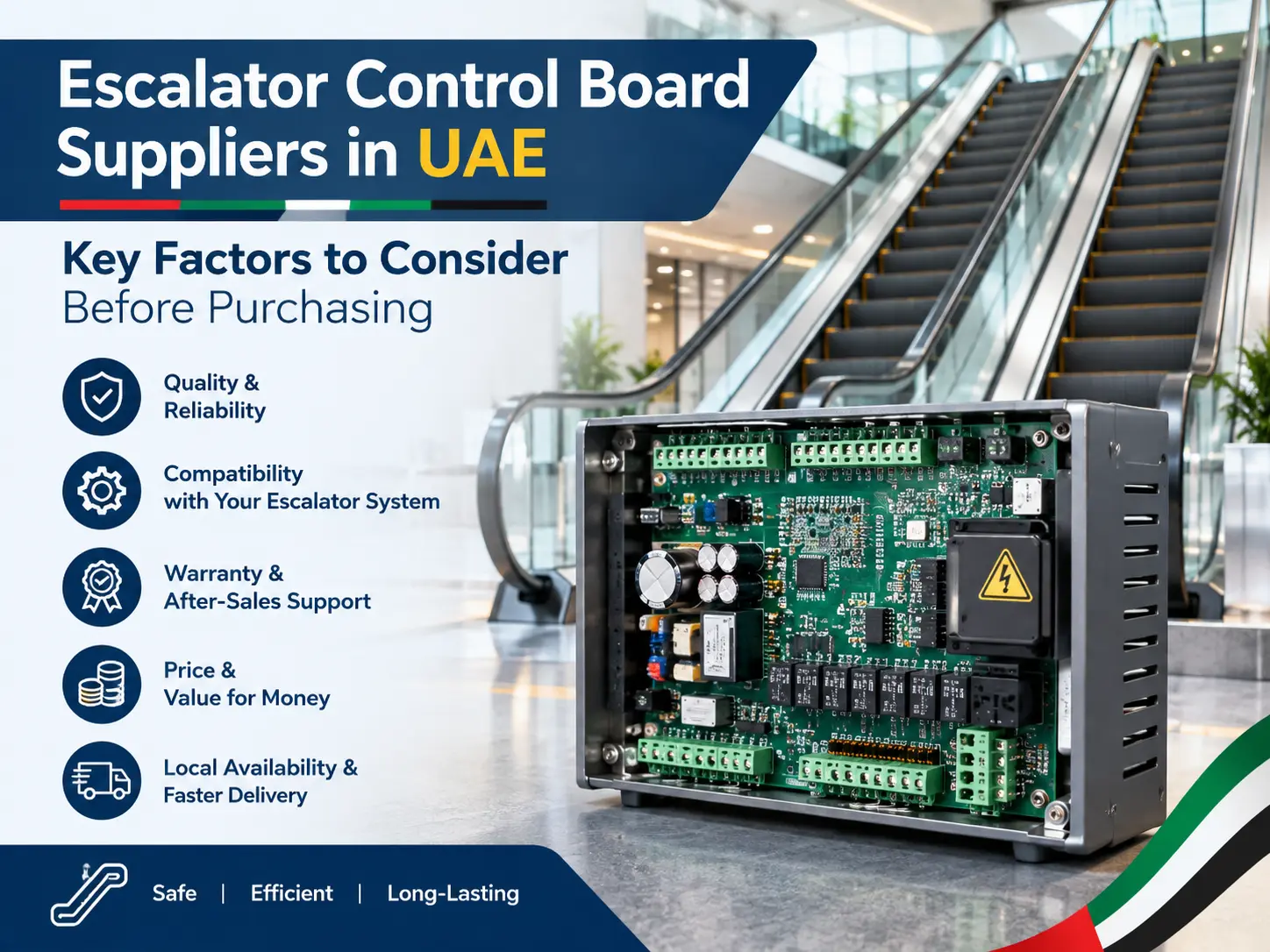 Escalator Control Board Suppliers in UAE: Buying Guide