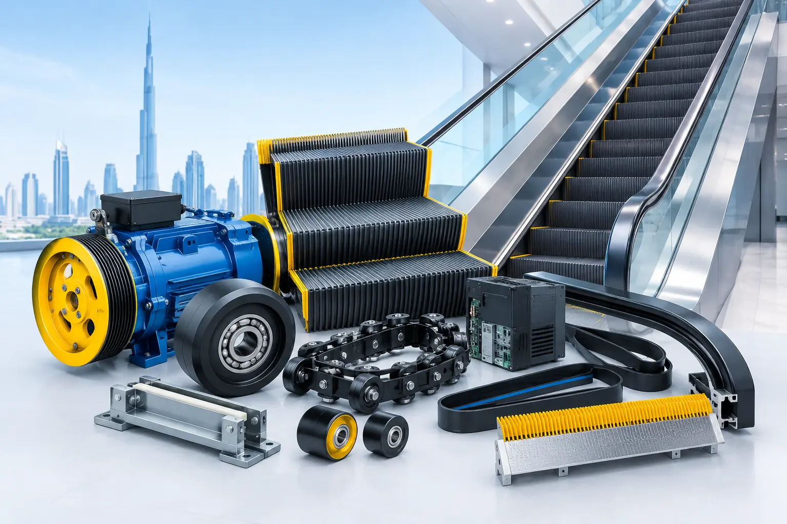 Escalator spare parts supplier in Abu Dhabi